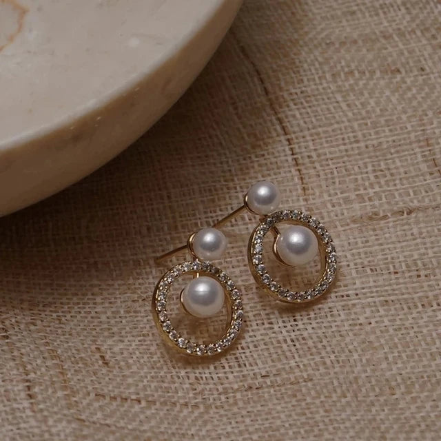 Boucles d'Oreilles Puces Rondes Argentées