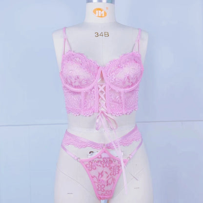 Ensemble Dentelle Fleurie Push-up